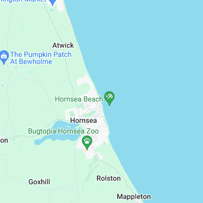 Hornsea surf map