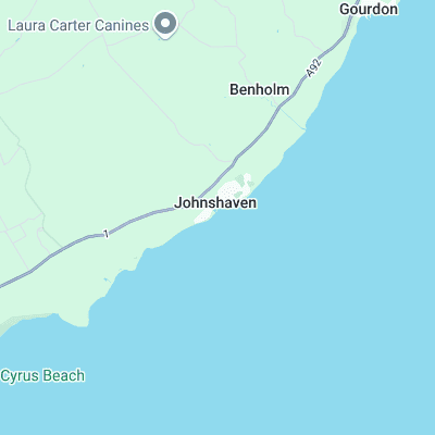 Johnshaven surf map