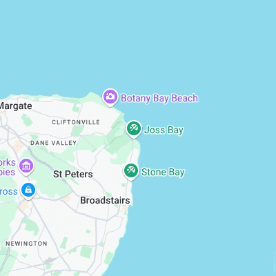 Joss Bay surf map