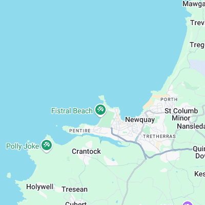 Little Fistral surf map