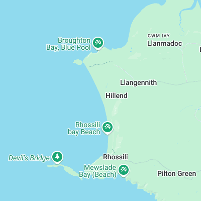 Llangennith surf map