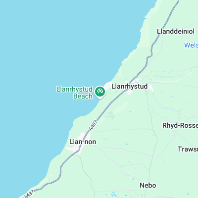 Llanrhystud surf map