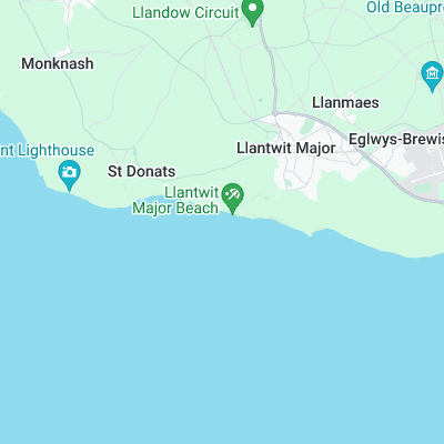 Llantwit Major surf map