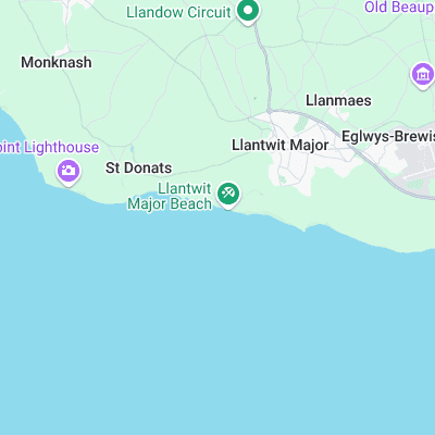 Llantwit Major surf map