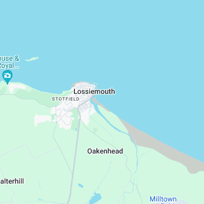 Lossiemouth surf map