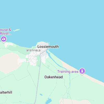 Lossiemouth surf map