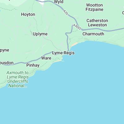 Lyme Regis surf map