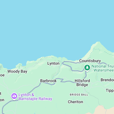 Lynmouth surf map