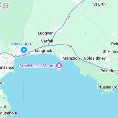 Marazion surf map