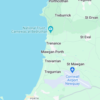 Mawgan Porth surf map