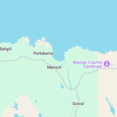 Melvich surf map