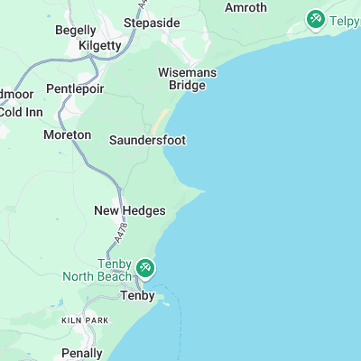 Monkstone Point surf map