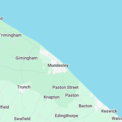 Mundesley surf map