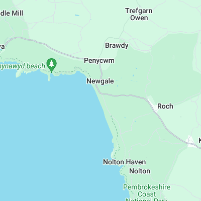 Newgale surf map