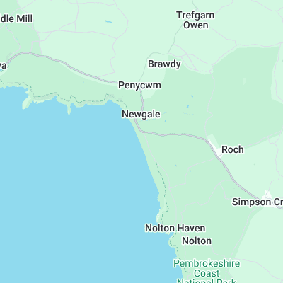 Newgale surf map