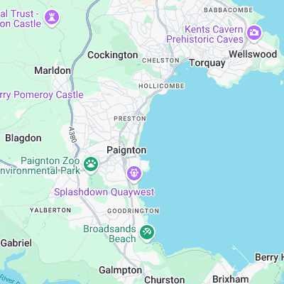 Paignton Pier surf map