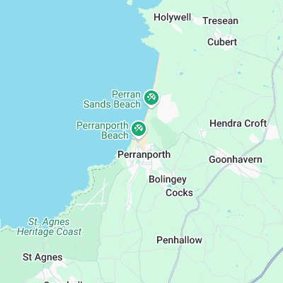 Perranporth surf map