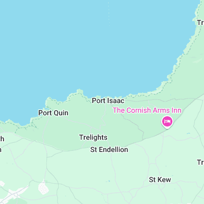 Port Isaac surf map