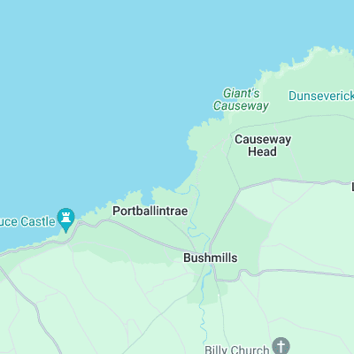 Portballintrae surf map