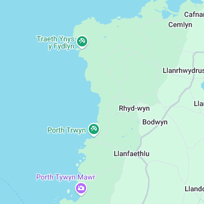 Porth Swtan surf map