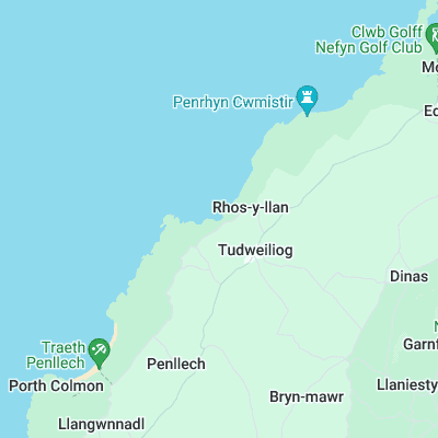 Porth Towyn surf map