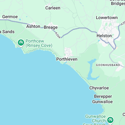 Porthleven surf map