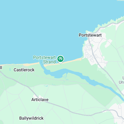 Portstewart Strand surf map