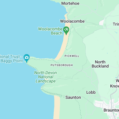 Putsborough surf map