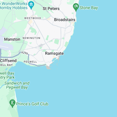 Ramsgate surf map