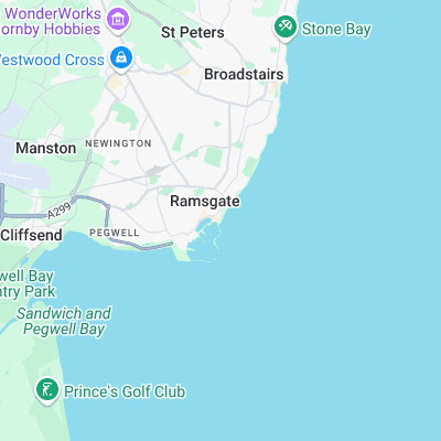 Ramsgate surf map