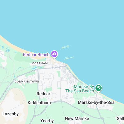 Redcar surf map