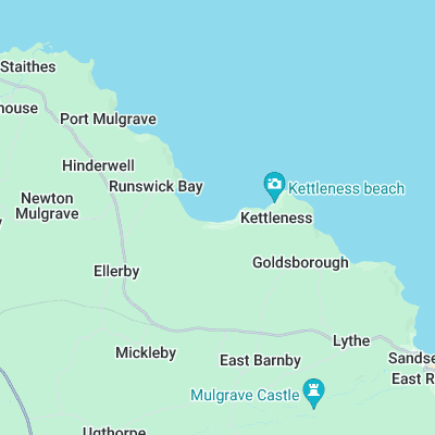 Runswick Bay surf map