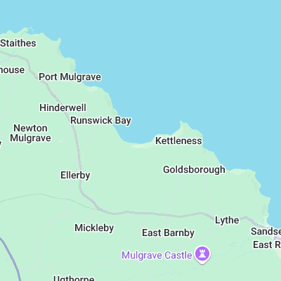 Runswick Bay surf map