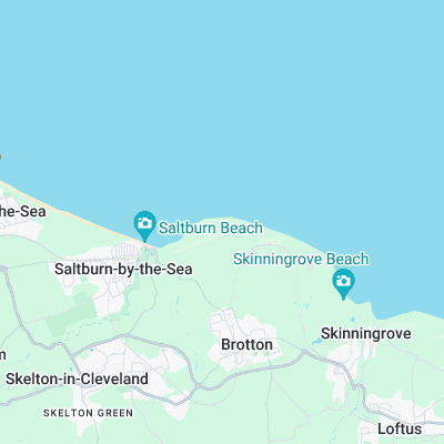 Saltburn Point surf map