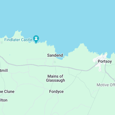 Sandend Bay surf map