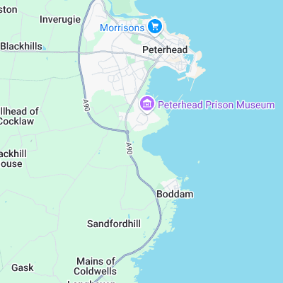 Sandford Bay surf map