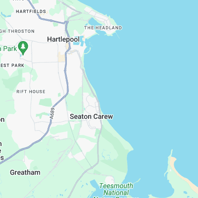 Seaton Carew surf map