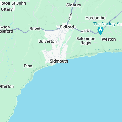Sidmouth surf map