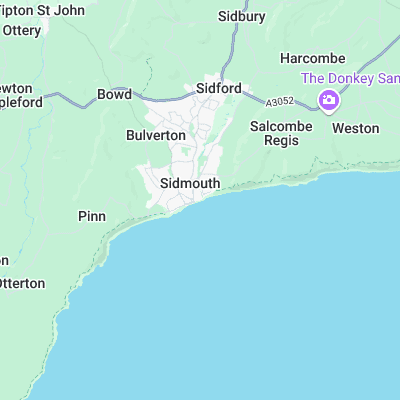 Sidmouth surf map