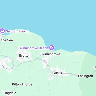 Skinningrove surf map