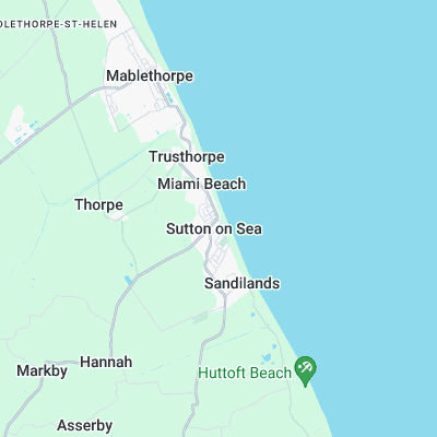 Sutton on sea surf map