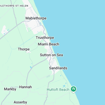 Sutton on sea surf map