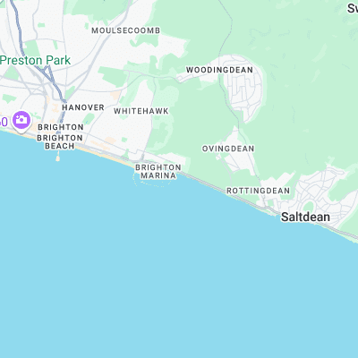 The Marina - Brighton surf map