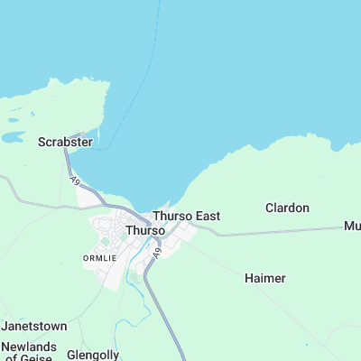 Thurso East surf map