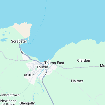 Thurso East surf map