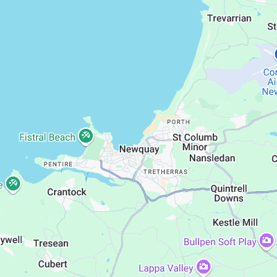 Tolcarne, The Wedge surf map