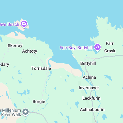 Torrisdale Bay surf map