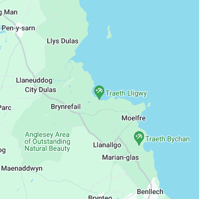 Traeth Lligwy surf map