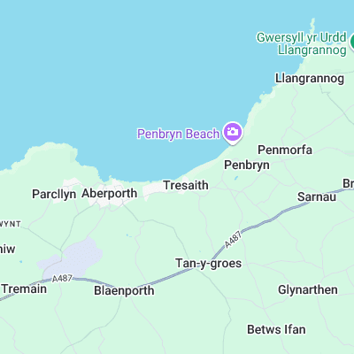 Tresaith surf map