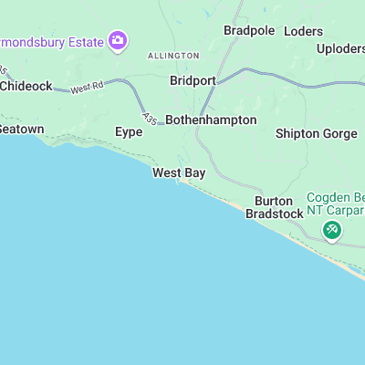 West Bay surf map